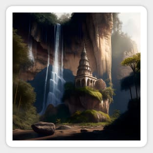 Mystical Waterfall Sticker